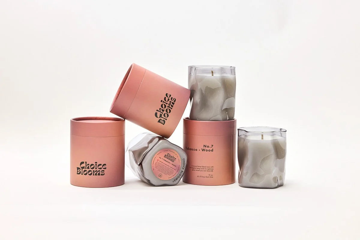 Choice Blooms No. 7 Tobacco + Wood Candle