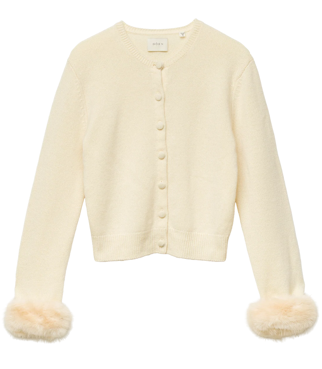 DÔEN Clara Cashmere Cardigan - Vanilla