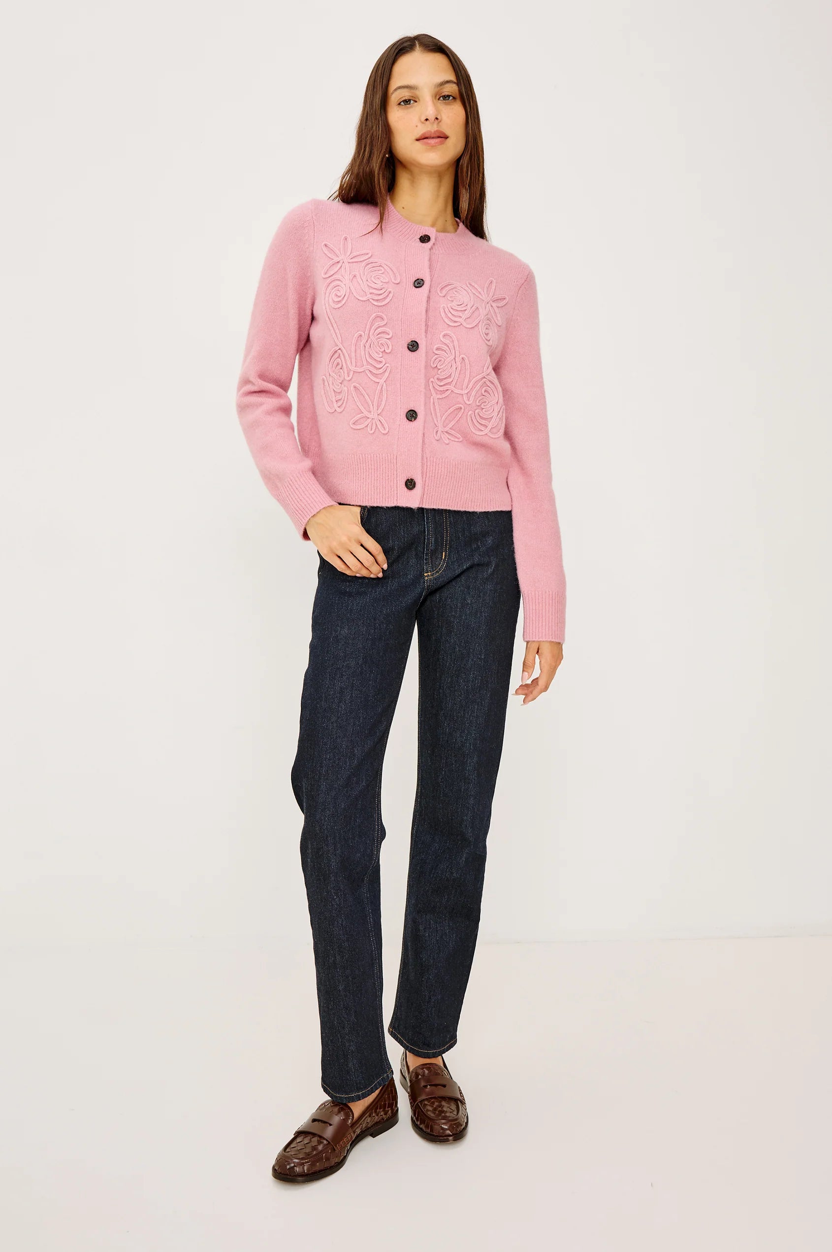 Rails Coralee Knit Cardigan in Ballet