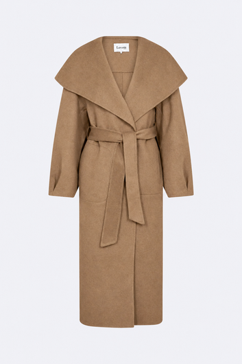 Levete Room Owa Belted Coat - Camel