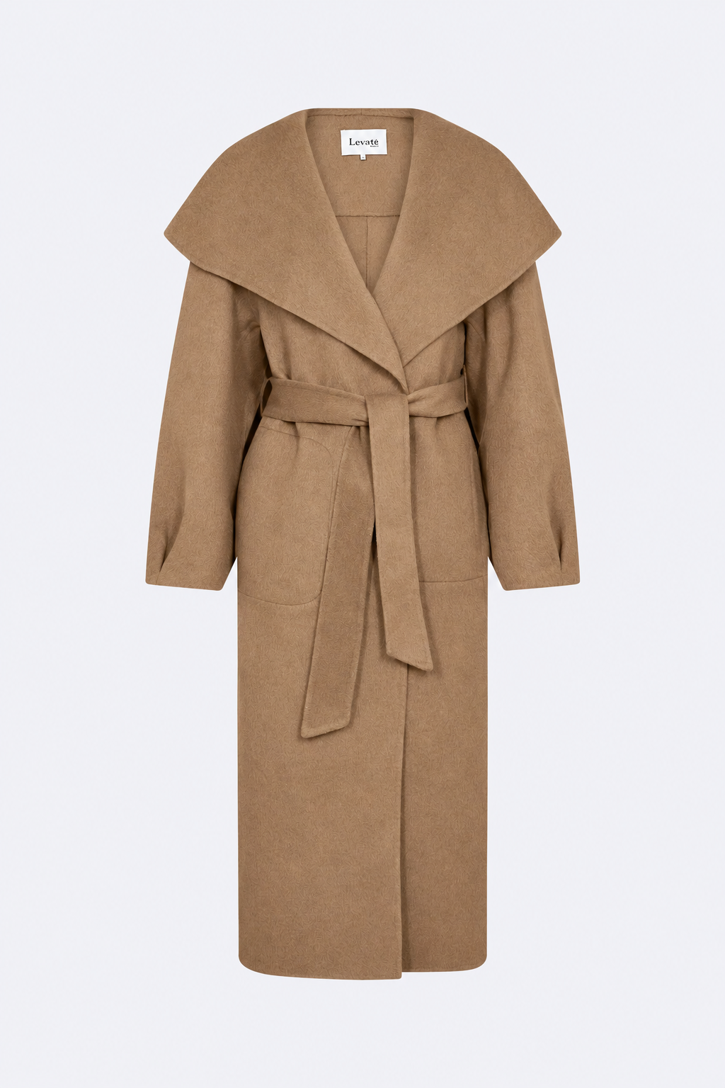 Levete Room Owa Belted Coat - Camel