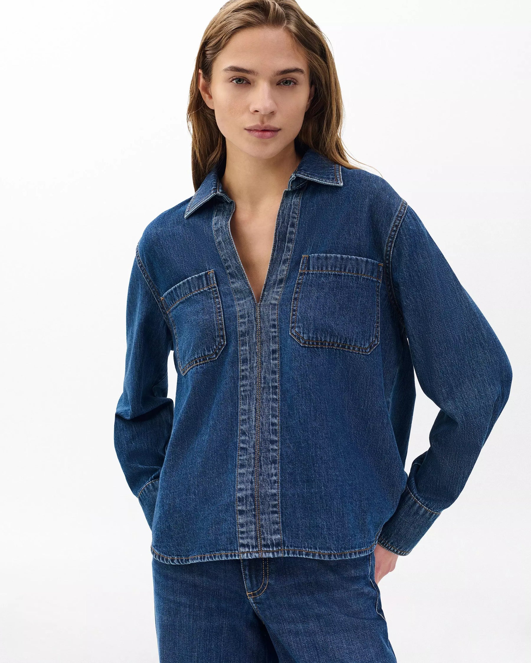 Rag & Bone Channing LS Shirt in Kenme