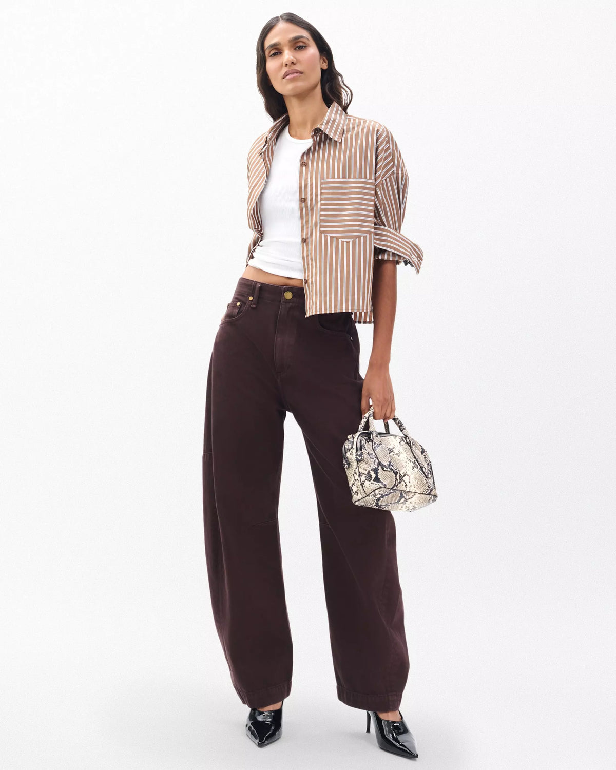 Rag & Bone Charlie Barrel in Espresso