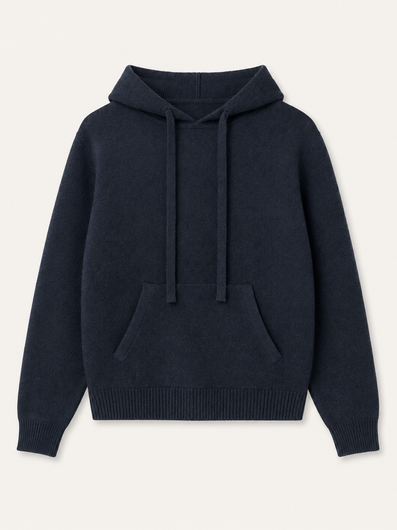 Jumper 1234 Merino Hoodie - Dark Ink