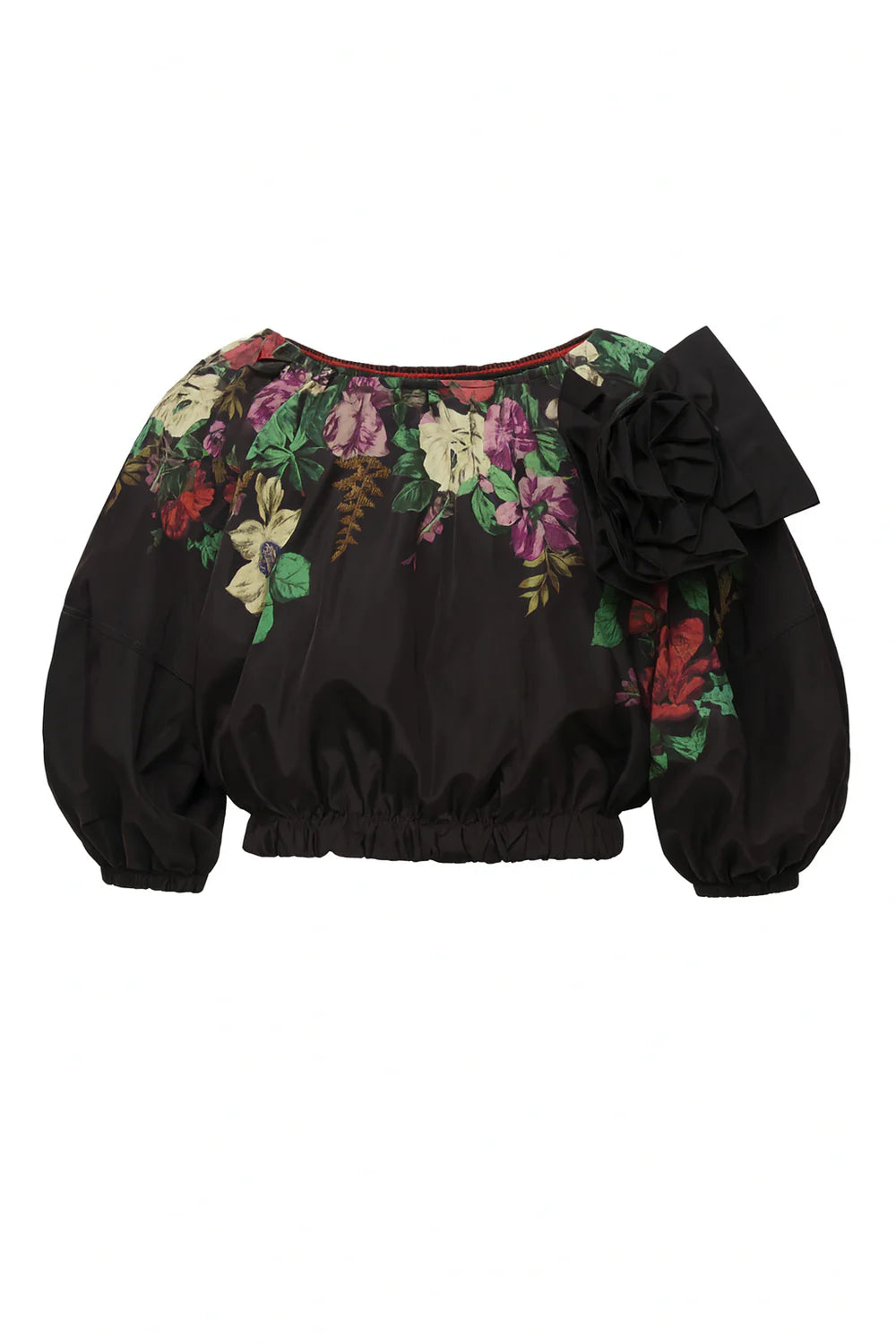 Sea New York Viktoria Print Bubble Cropped Top