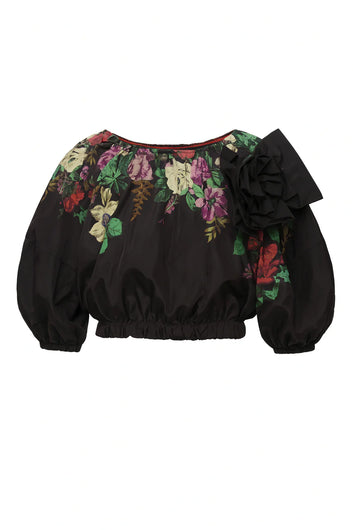 Sea New York Viktoria Print Bubble Cropped Top