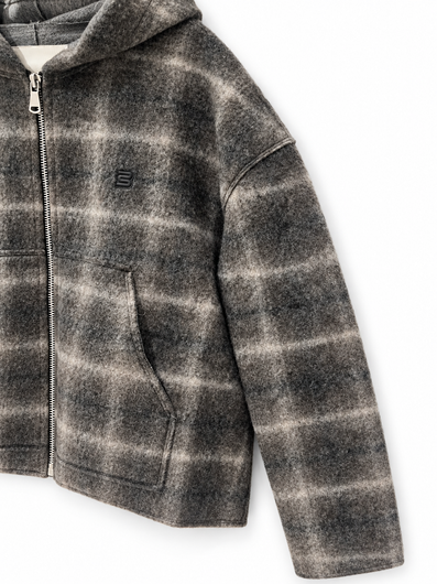 Bellerose Fannel Check Jacket - Grey