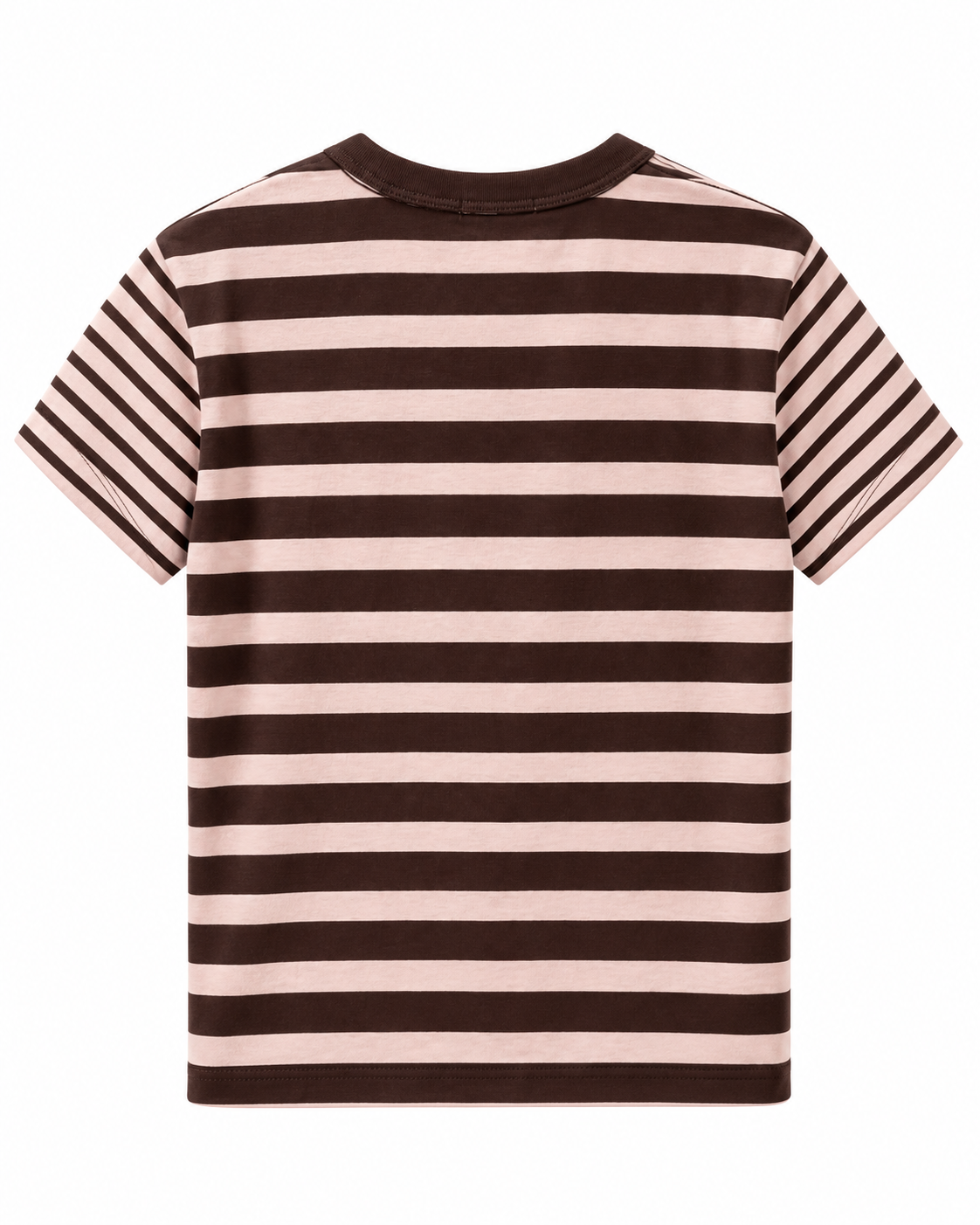 Rag & Bone Kelly Mixed Stripe Perfect Tee - Pink, Brown Multi