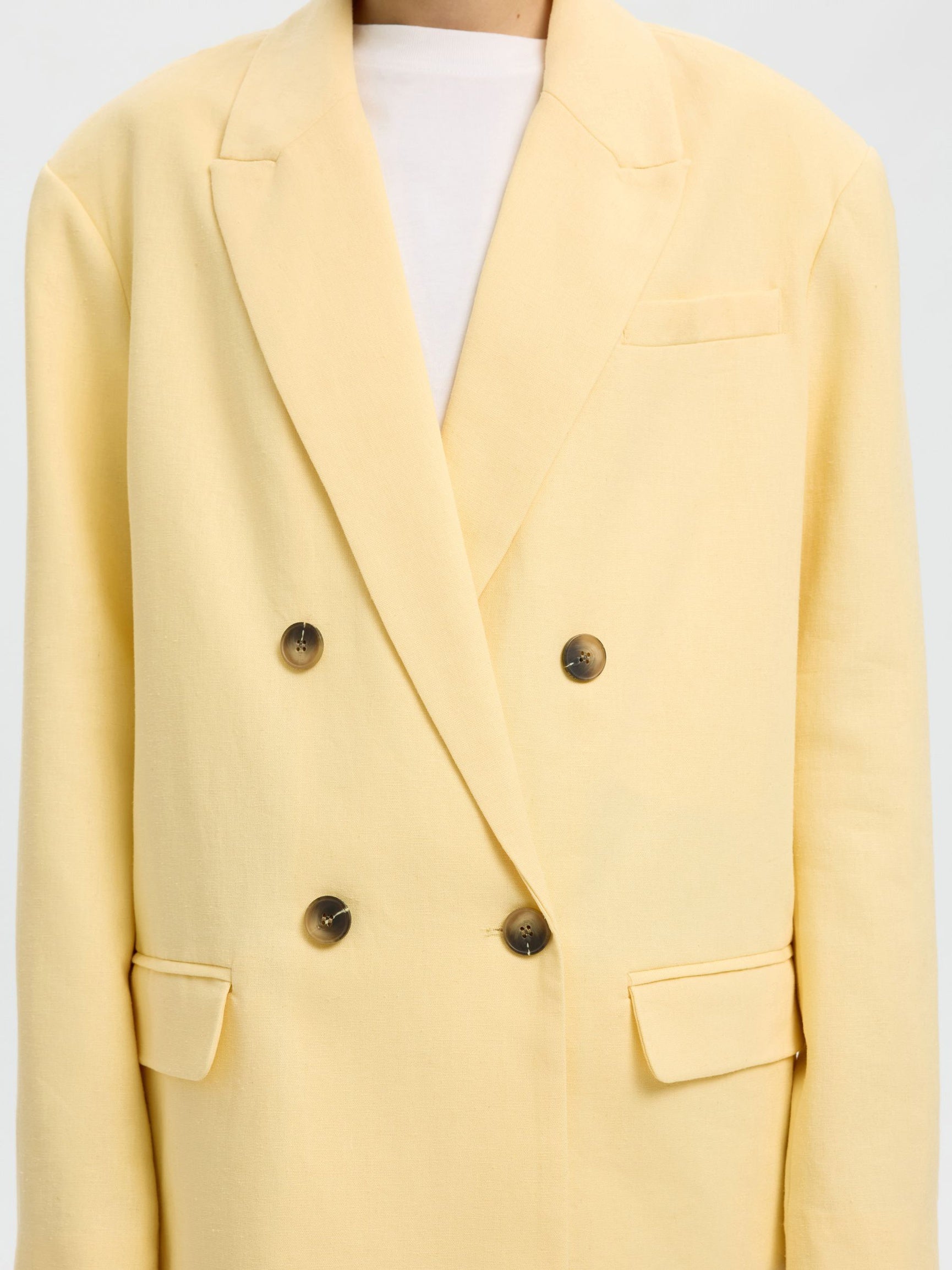 SELECTED Oversized Marlie Blazer in Italian Straw