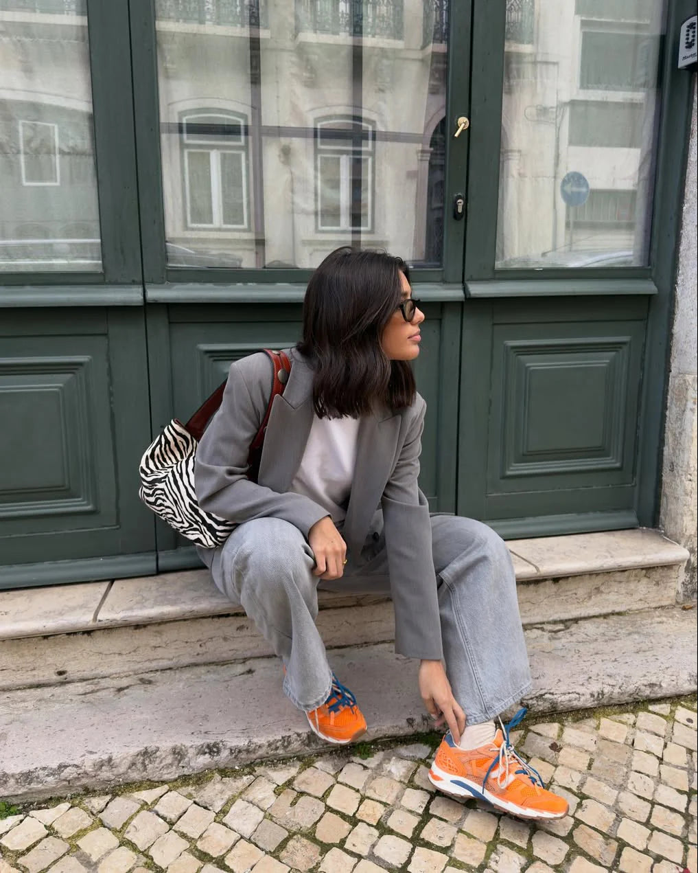 Coolway 2003 in Orange is a vintage-inspired runner that blends sporty heritage with modern street style