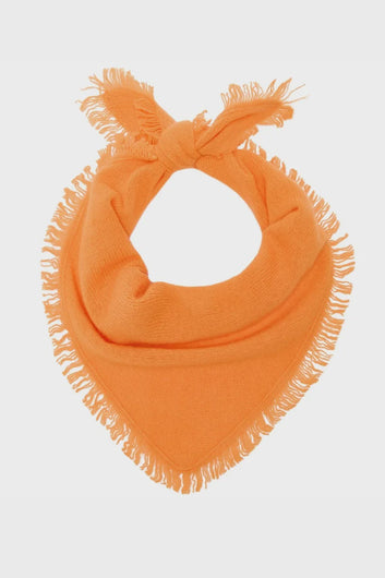 Jumper 1234 Distressed Triangle Scarf - Sunshine Orange