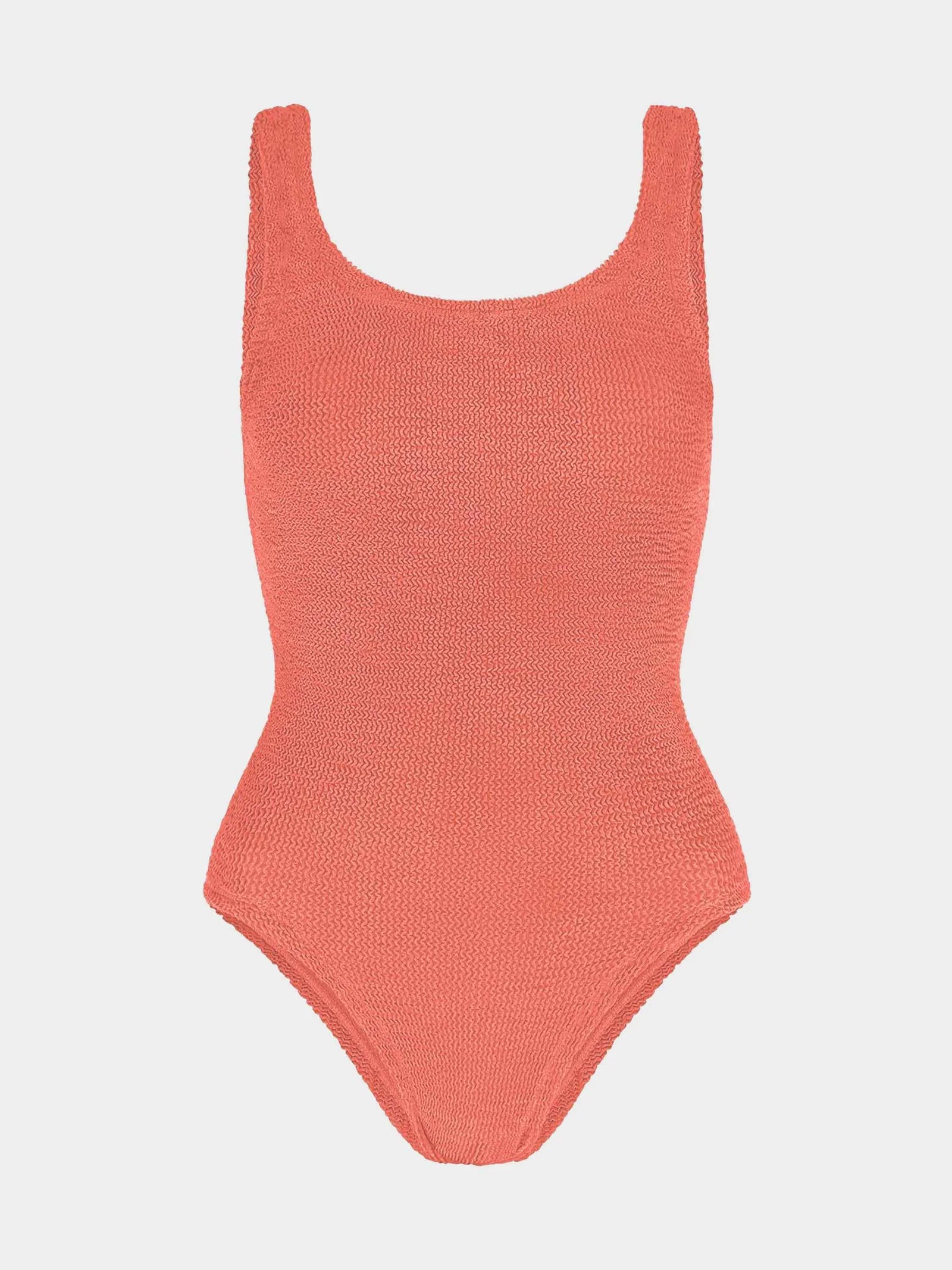 Hunza G COVERAGE Square Neck in Metallic Coral