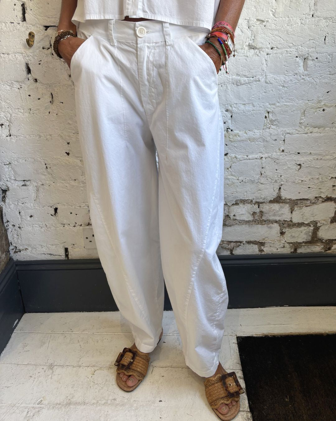 Crossley Alia Trousers in White