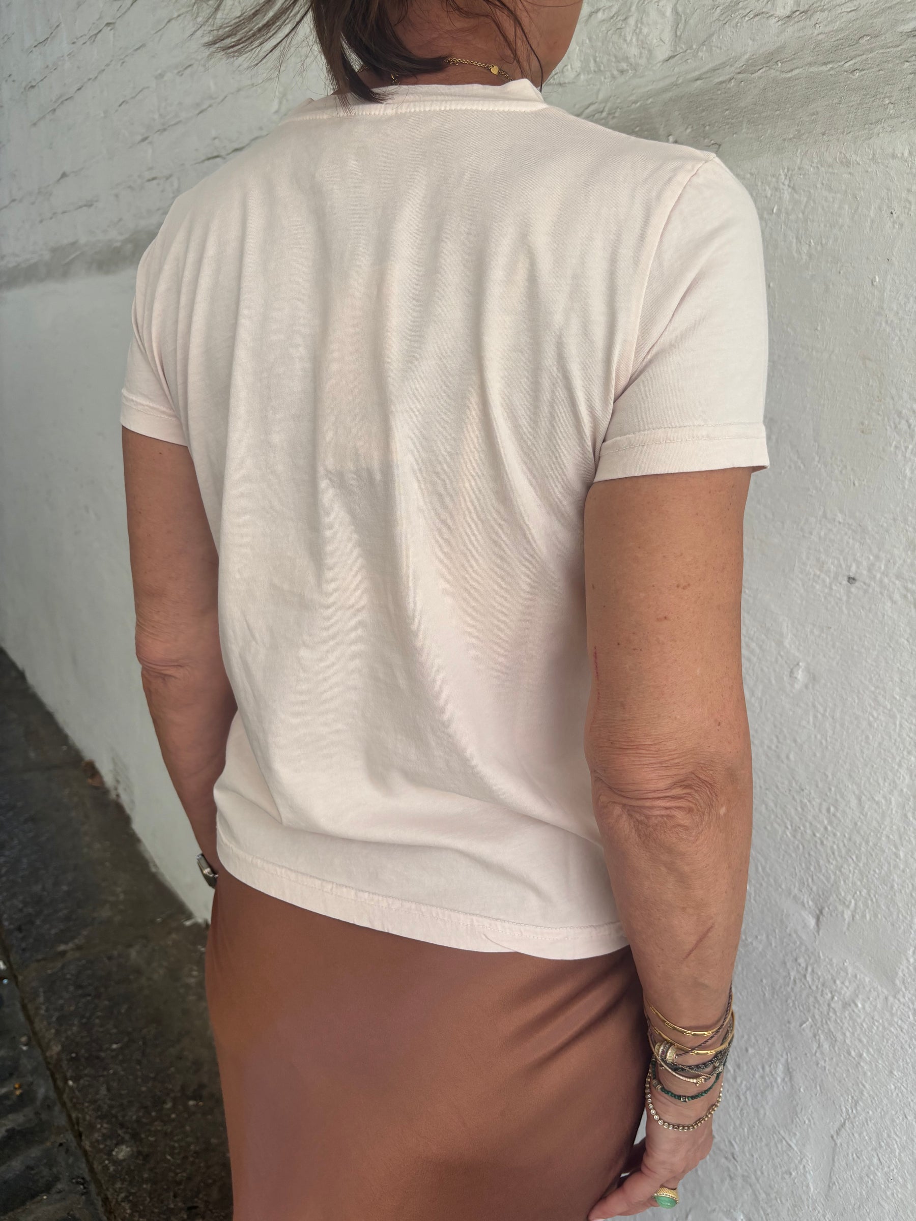 Crossley Biril SS Crewneck Tee - Powder Pink