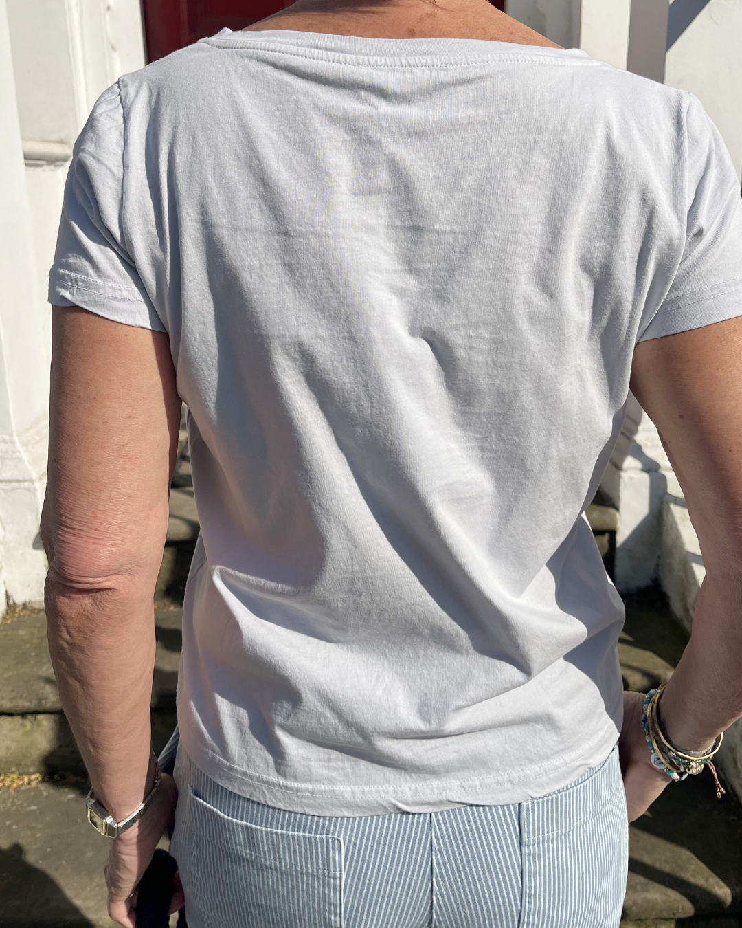 Crossley  Biril V Tee in Grey Down