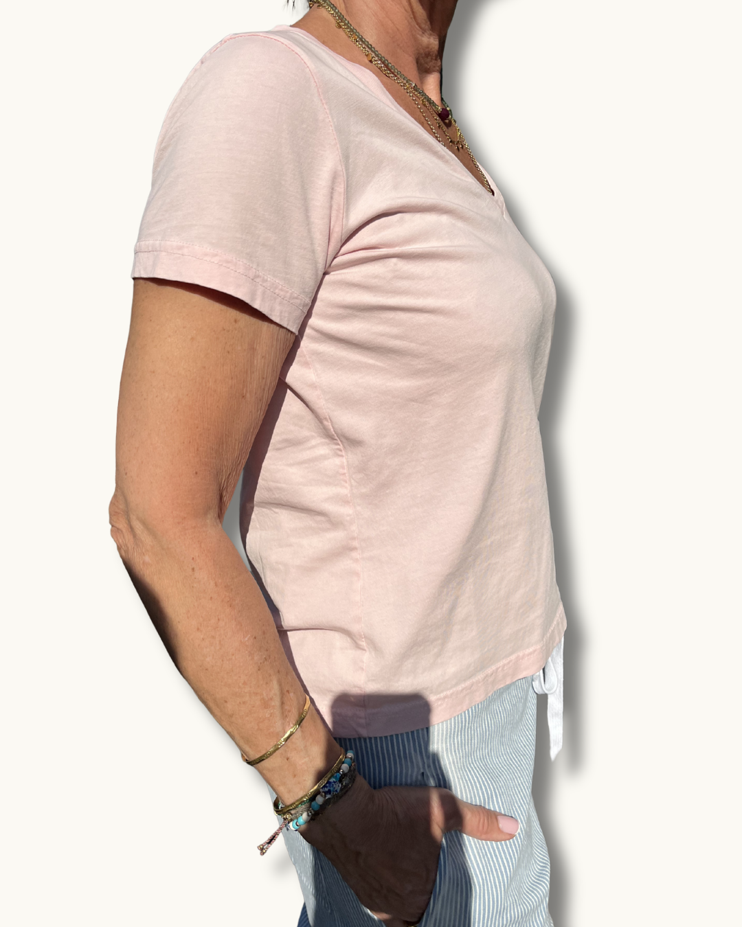 Crossley Biril V Tee in Nectar