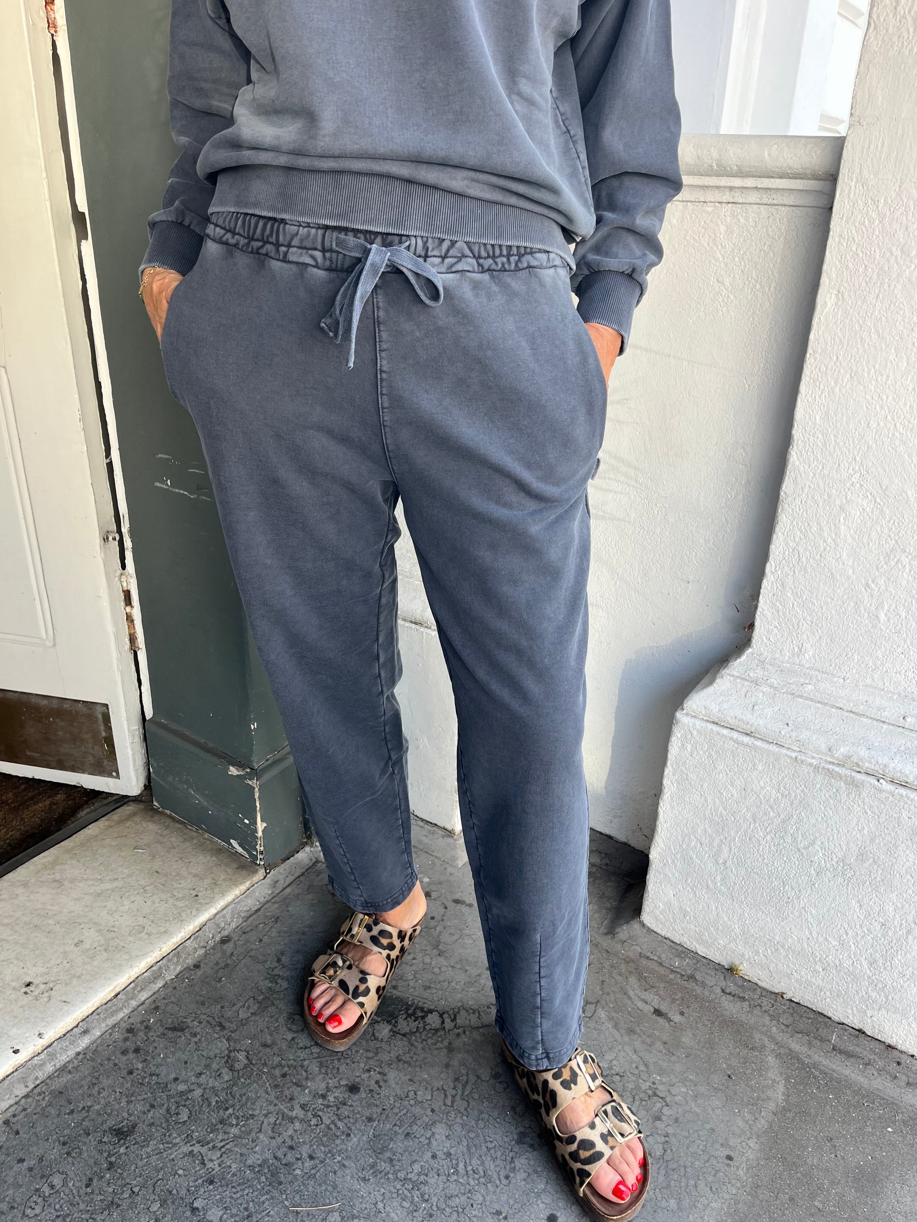 Crossley Dile Sweatpants - Blue Stone Wash