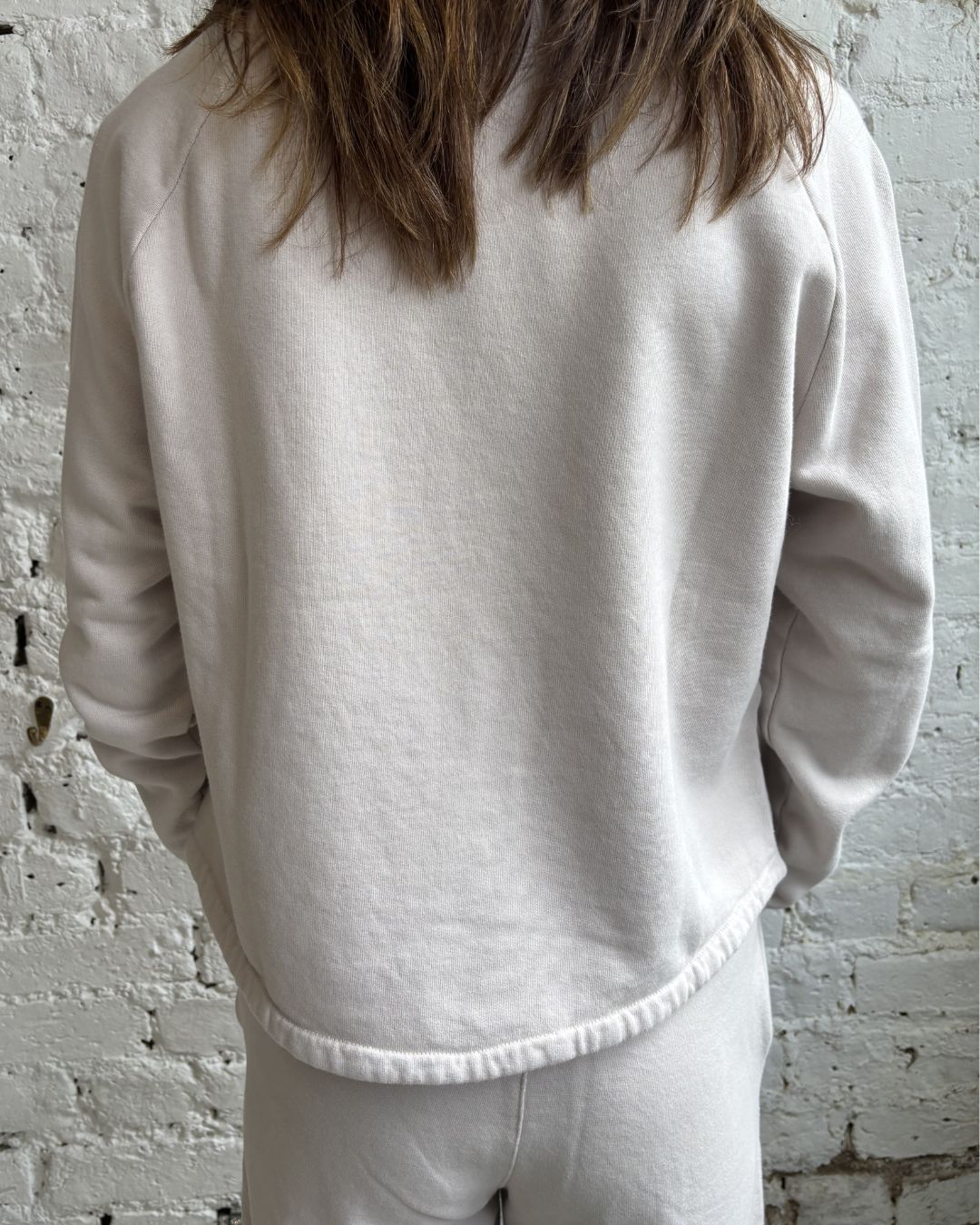 Crossley Frittp Crew Neck Sweater in Pumice