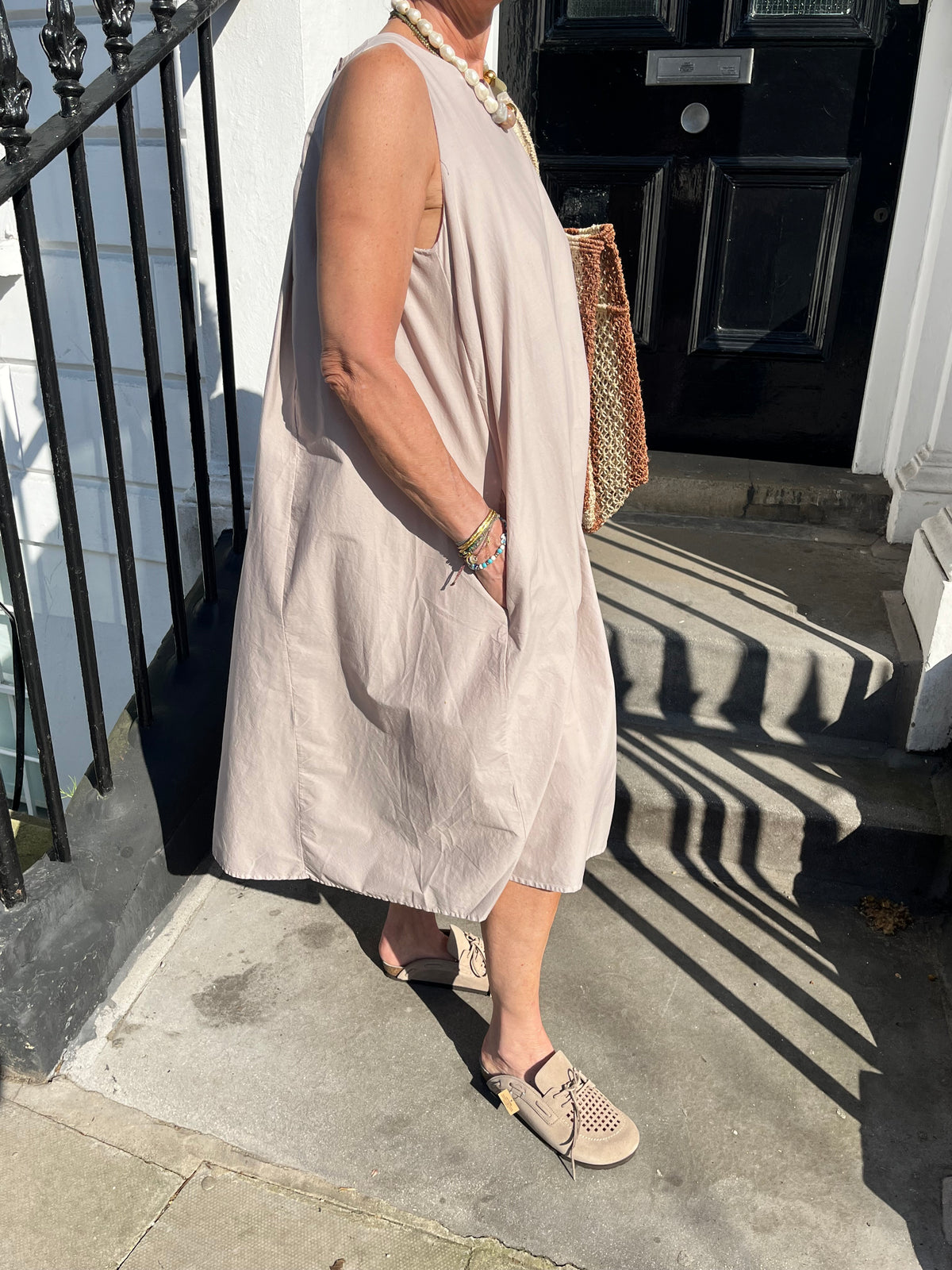 Crossley Pollam SL Dress in Beige
