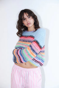 You added <b><u>D&D Sassie Stripe Knit in Ice Blue Multi</u></b> to your cart.