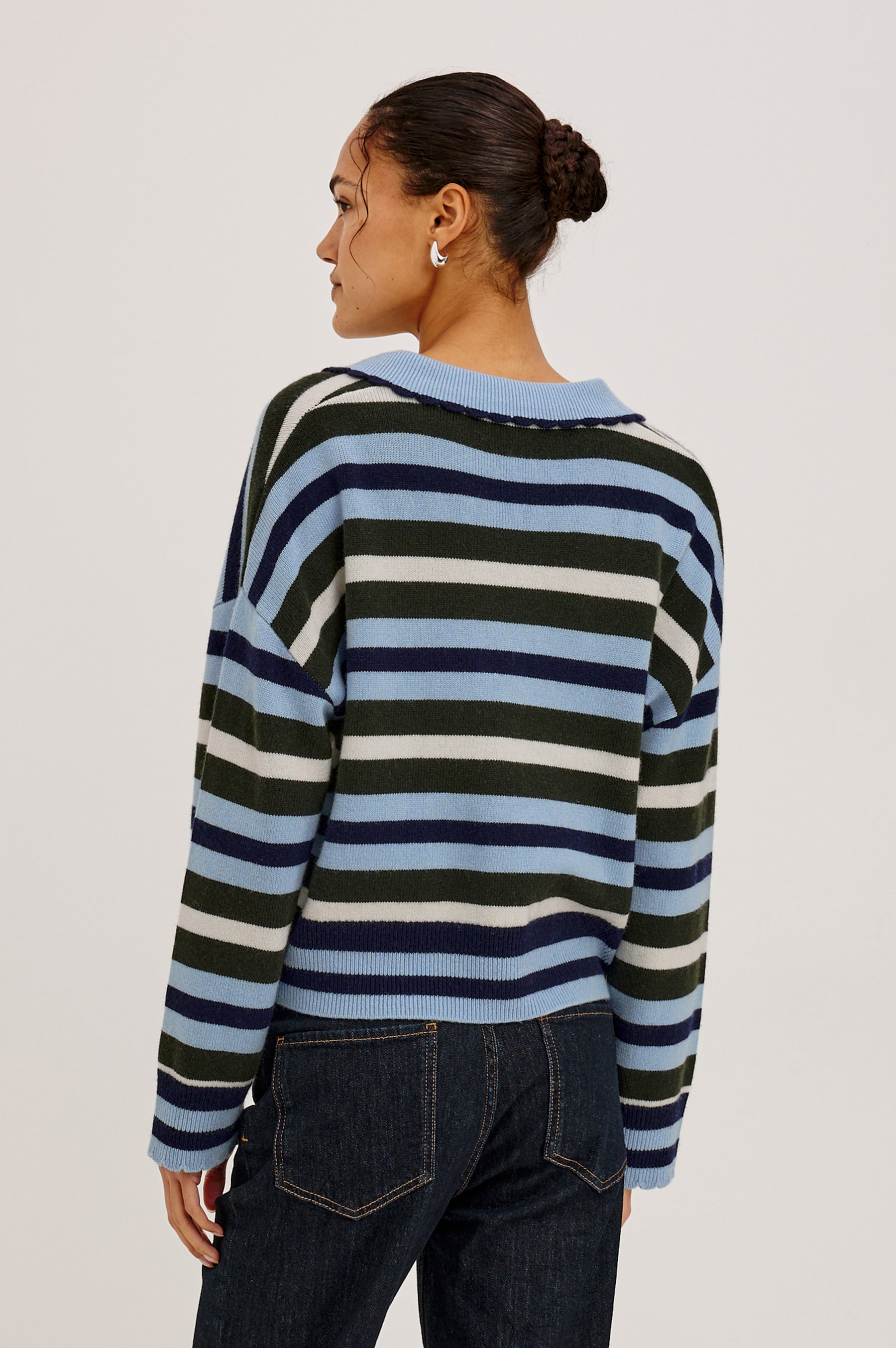 Rails Delora Knit - Sky Forest Stripe