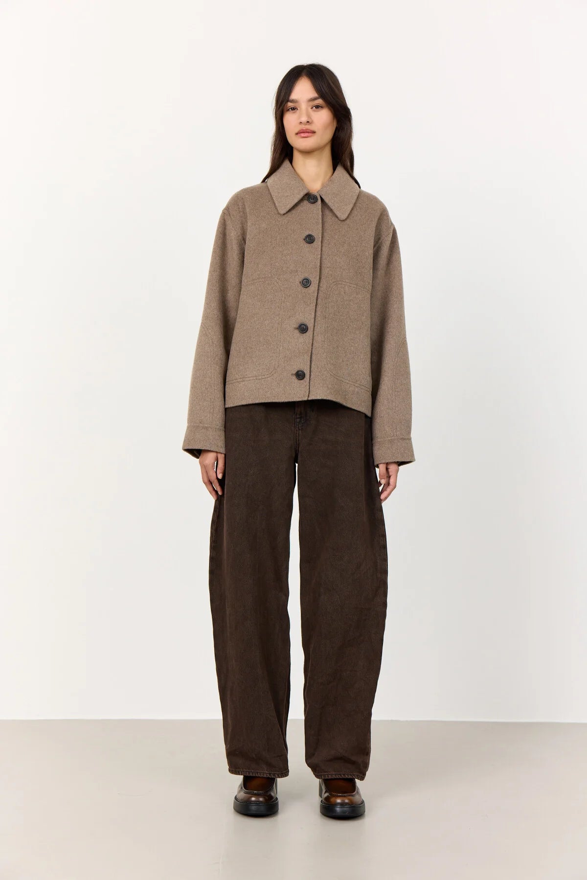 Levete Room Owa Jacket in Biscuit