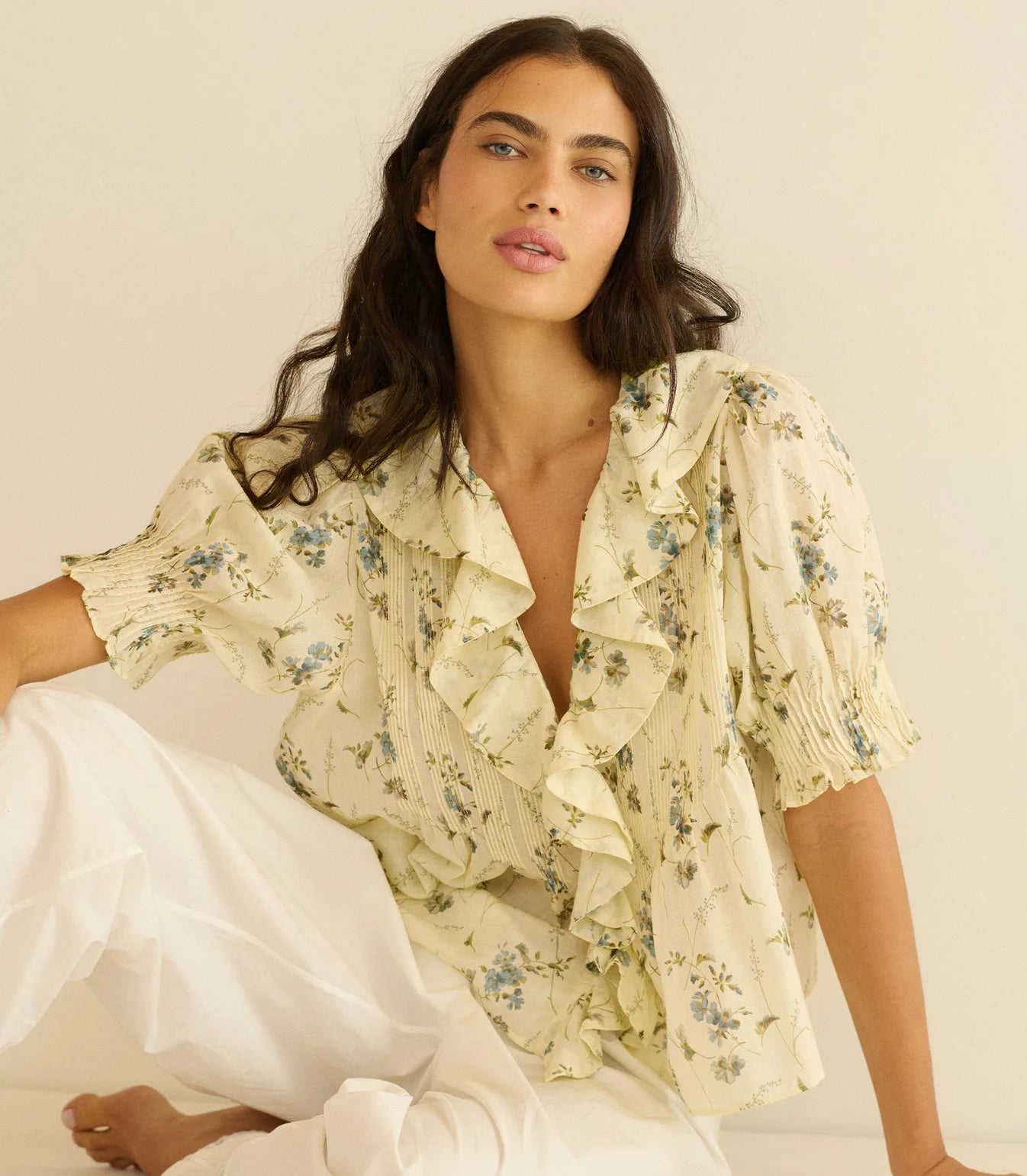 DÔEN Henri Top in Sunshine Prairie Rose
