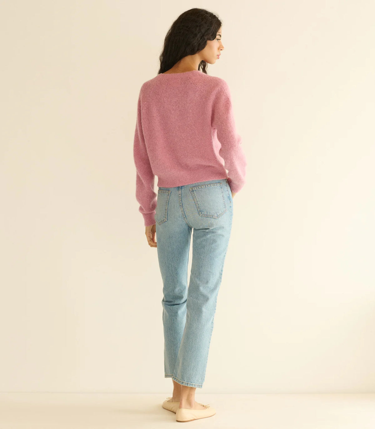 DÔEN Petra Cardigan in Rosebud