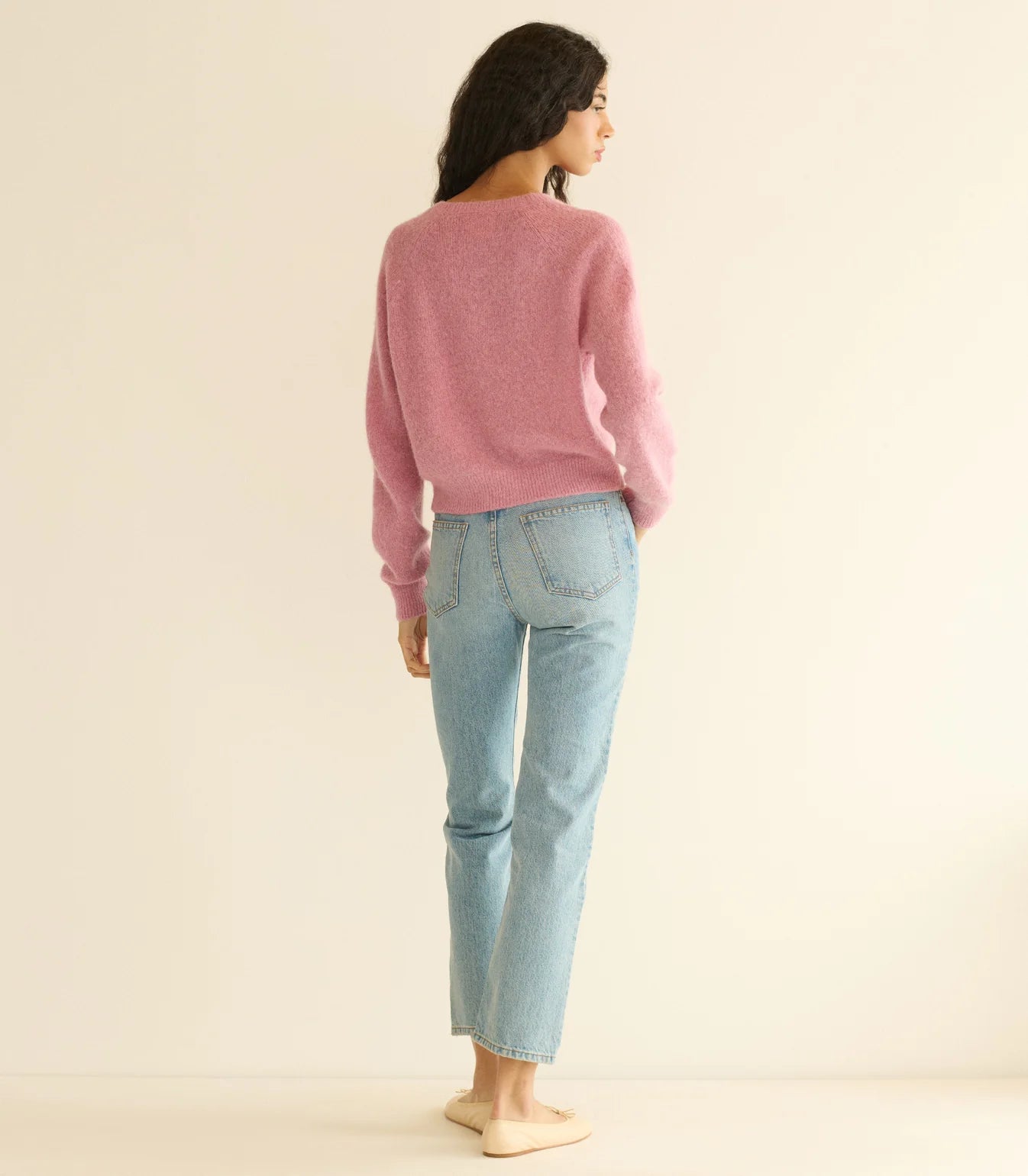DÔEN Petra Cardigan in Rosebud