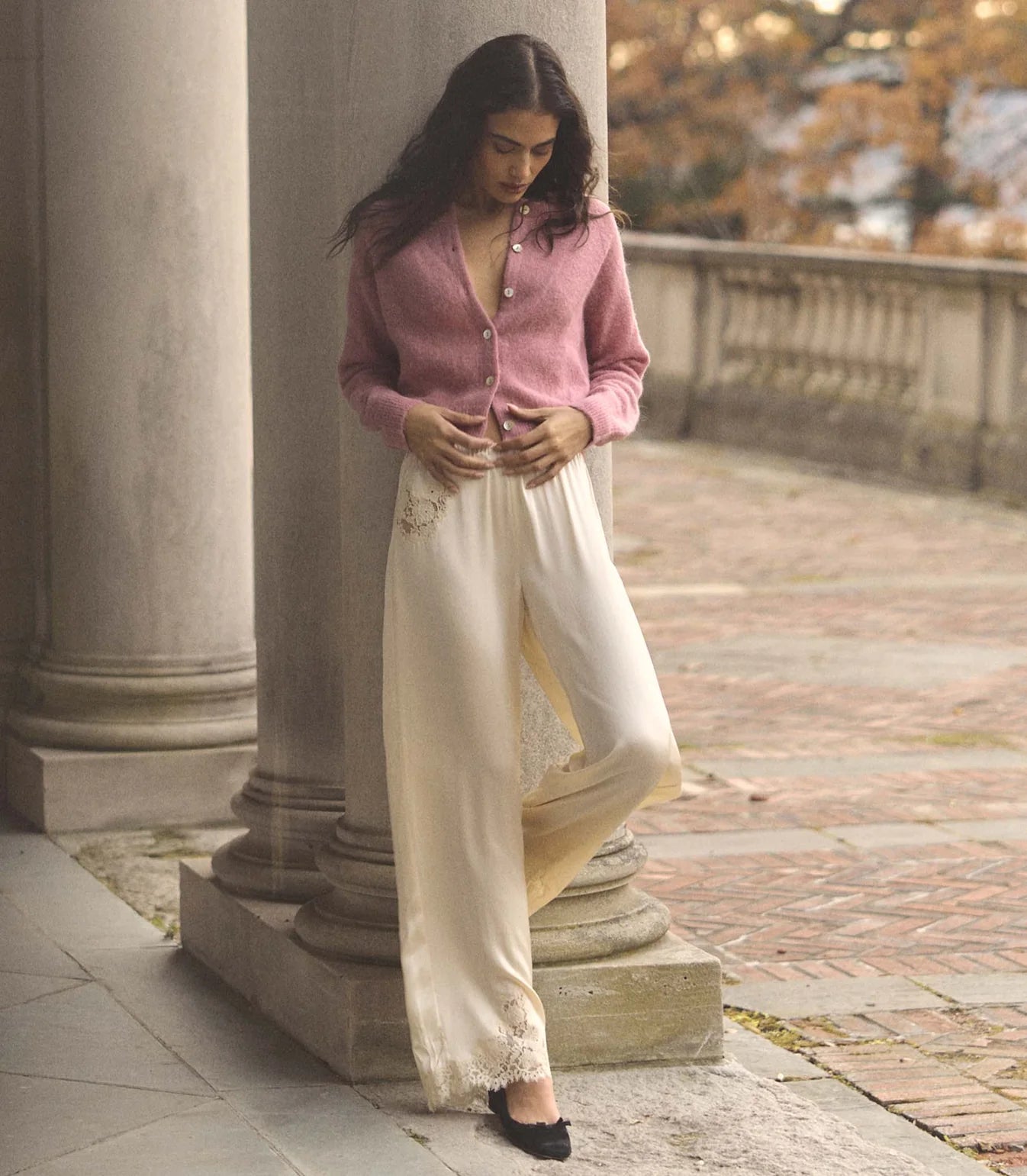 DÔEN Petra Cardigan in Rosebud