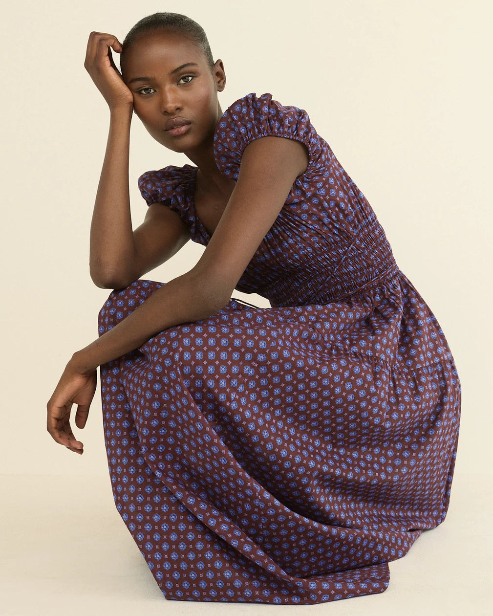 DÔEN Quinelle Dress - Menorca Foulard