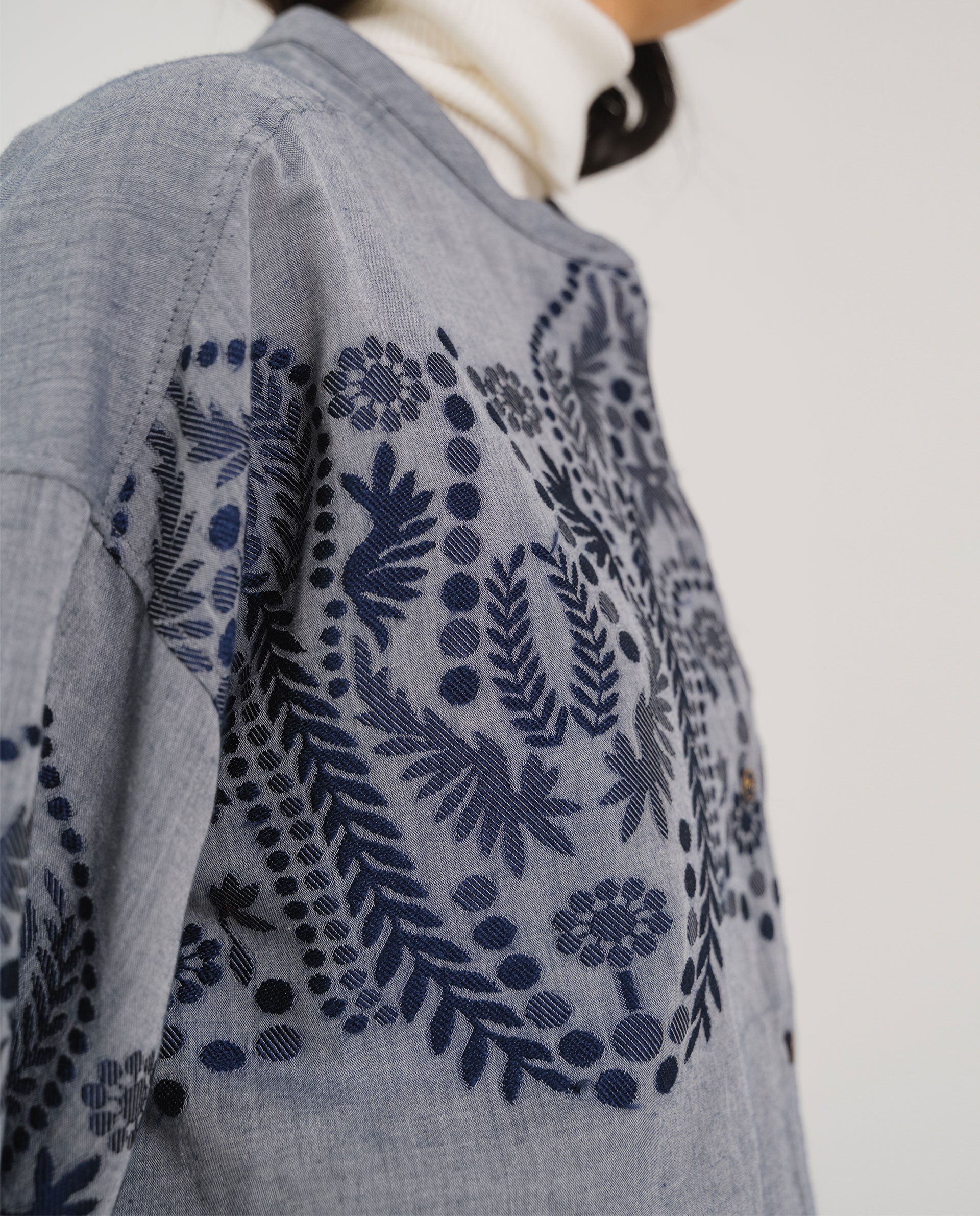 Tinsels Doha Lou Blouse in Navy
