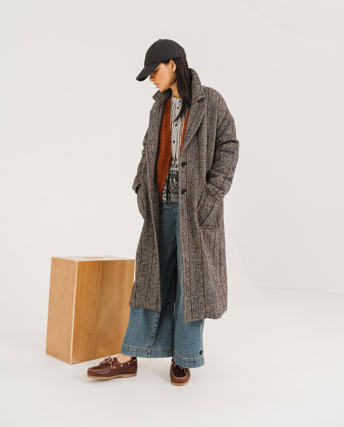 Tinsels Dorian Seasons Coat in Navy