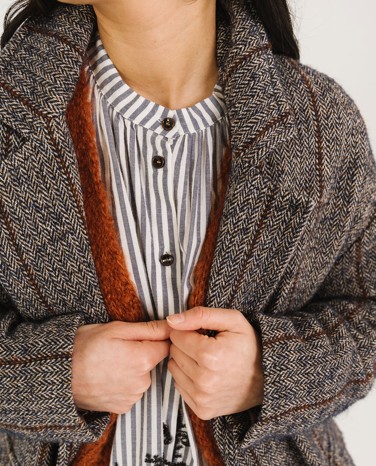 Tinsels Dorian Seasons Coat in Navy