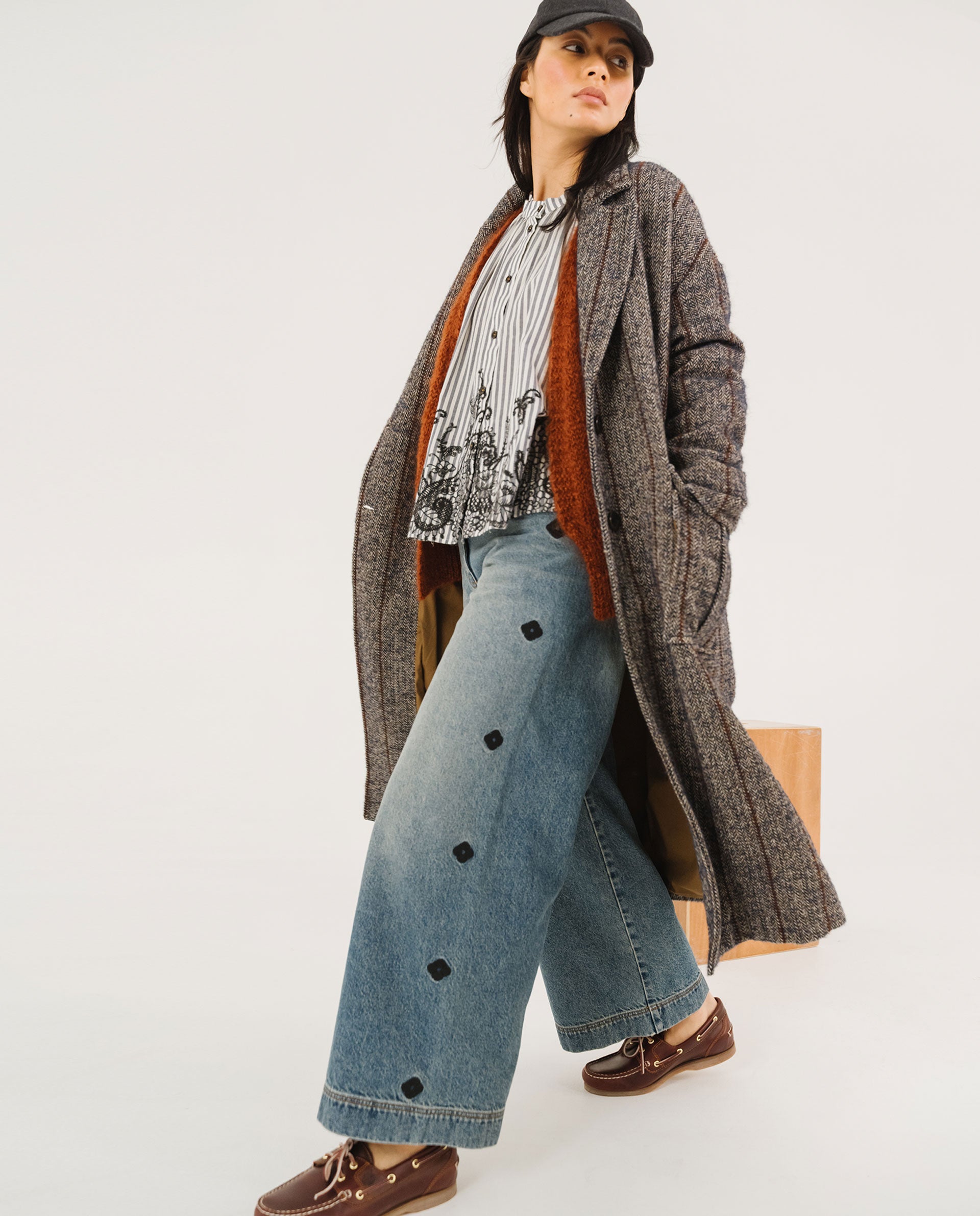 Tinsels Dorian Seasons Coat in Navy