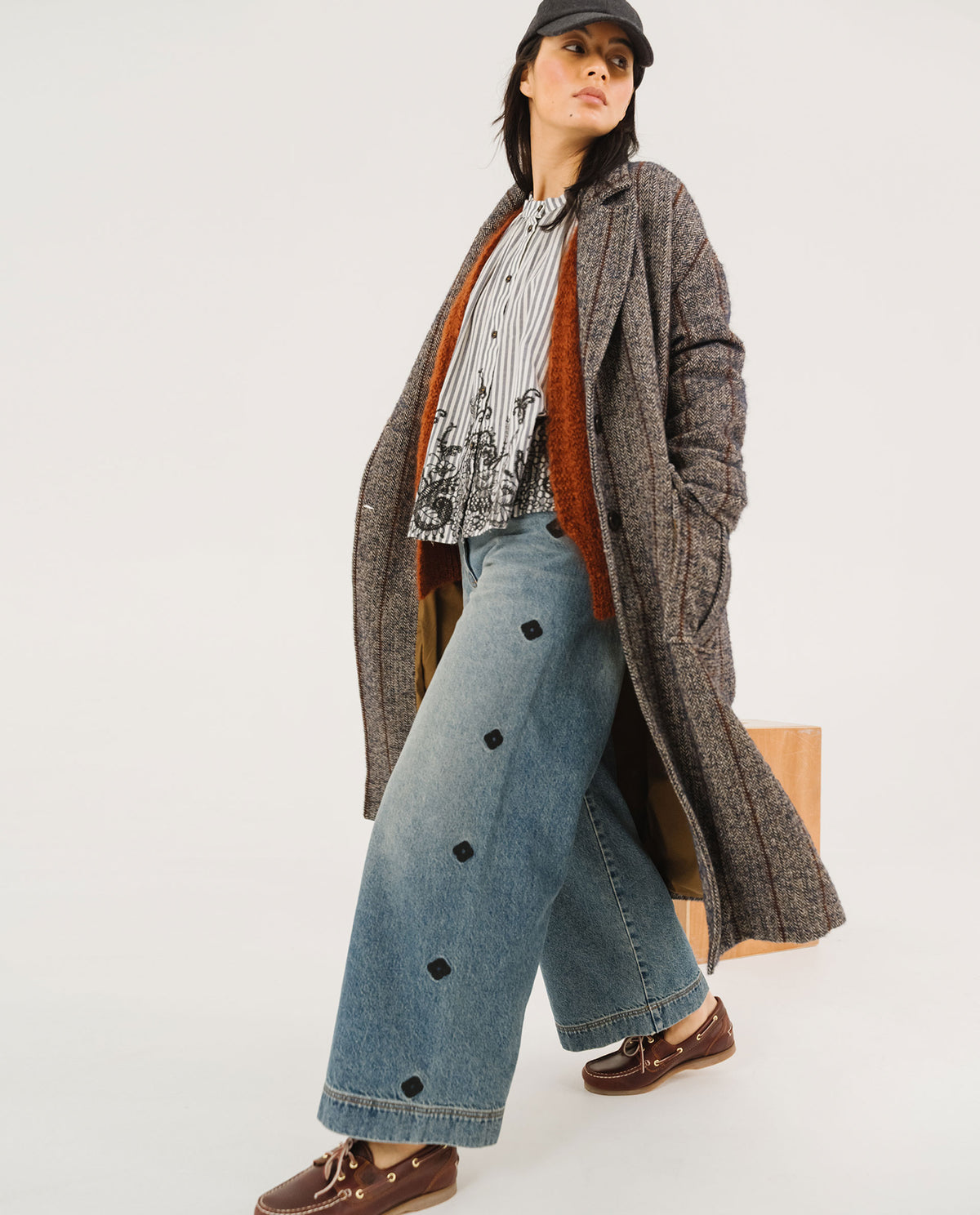 Tinsels Dorian Seasons Coat in Navy