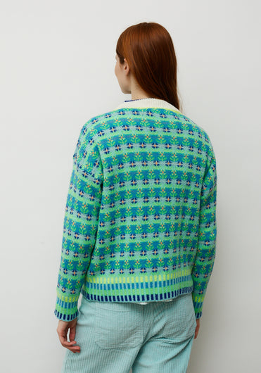 Dr. Bloom Blossom Knit in Azul Blue