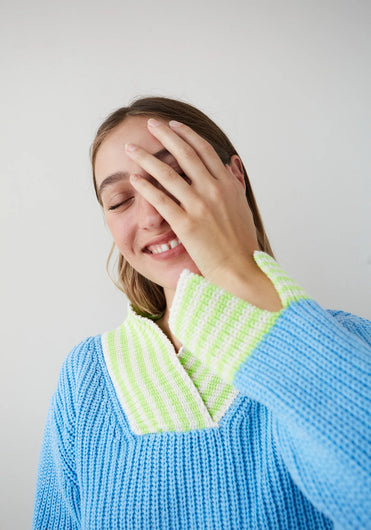 DR BLOOM Marinero Sweater in Azul