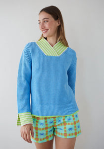 You added <b><u>DR BLOOM Marinero Sweater in Azul</u></b> to your cart.