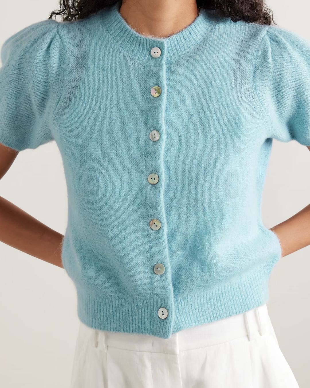 DÔEN Anisa Cardigan in Glass Slipper