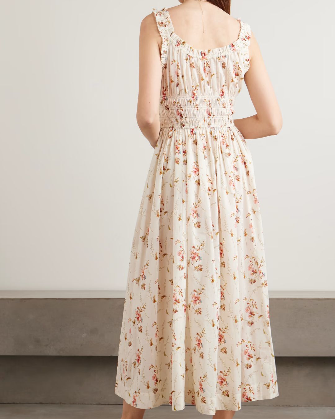 DÔEN Emmaretta Dress in Blanc Prairie Rose