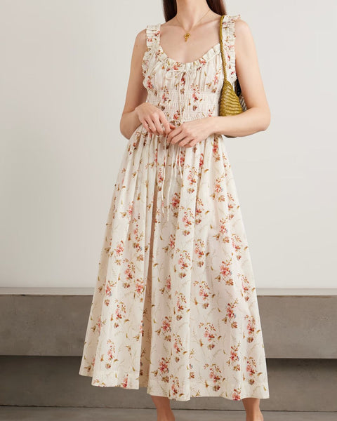 DÔEN Emmaretta Dress in Blanc Prairie Rose – shopatanna