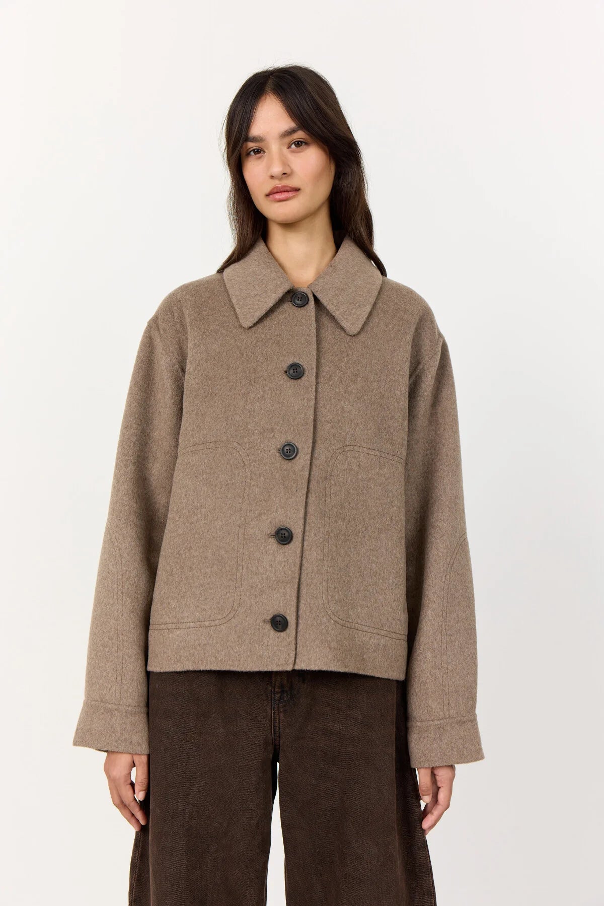 Levete Room Owa Jacket in Biscuit