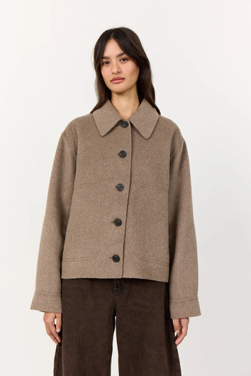 Levete Room Owa Jacket in Biscuit