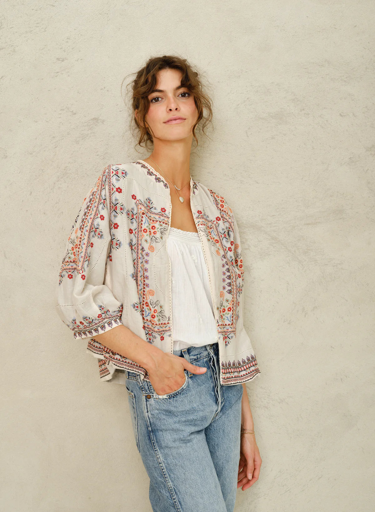 M.A.B.E Eden Print Jacket in Multi
