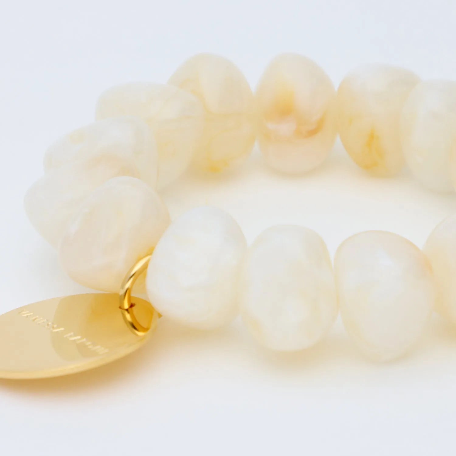 V.BARONI Stone Flex Bracelet in Pearl Marble