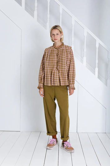 Bonte Etienne Shirt in Blush, Olive