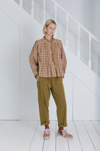 Bonte Etienne Shirt in Blush, Olive