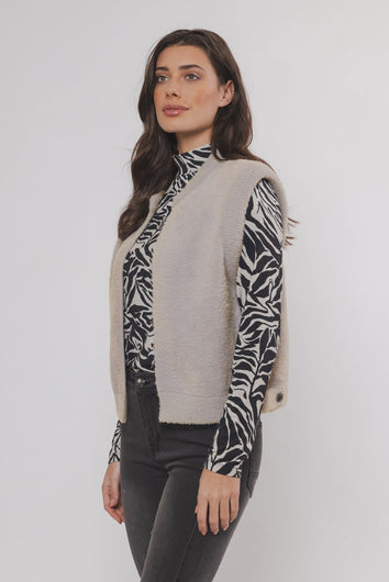 Rino & Pelle Elona Waistcoat in Stone