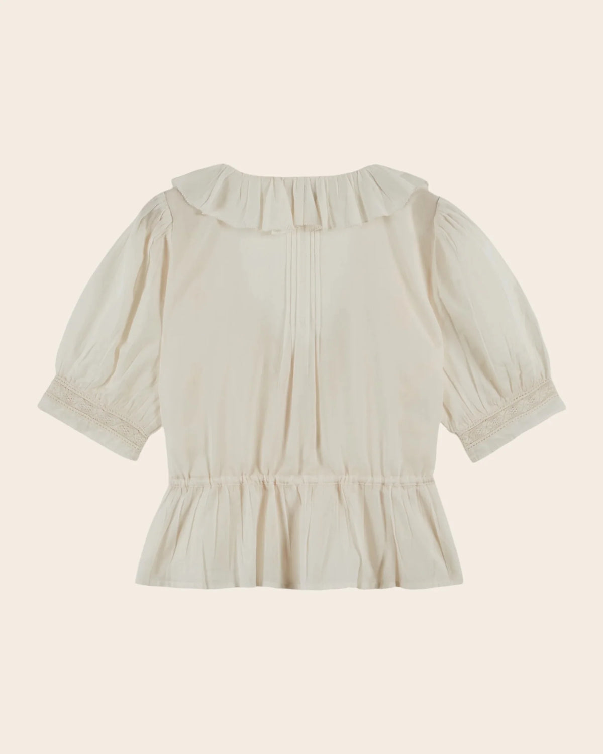 Emile & Ida Damoiseau Vintage Blouse in  Creme